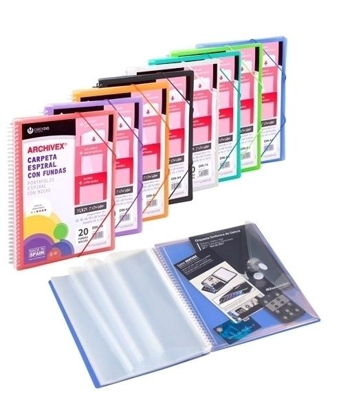 CARCHIVO - CARPETA FUNDAS (TARIFARIO) ESPIRAL PP ARCHIVEX-STAR CANGURO A4 50 F. VIOLETA (Ref.53035056)