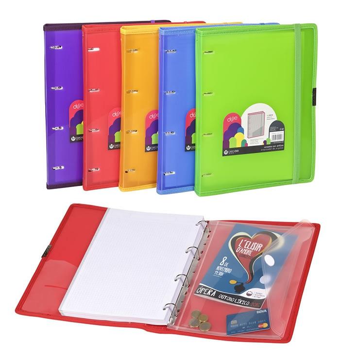 CARCHIVO - CARPEBLOC DUNE PP A4 4 an.MIXTAS 20mm con REC. 120 hj. CUADRIC.4x4 NARANJA (Ref.12377452)