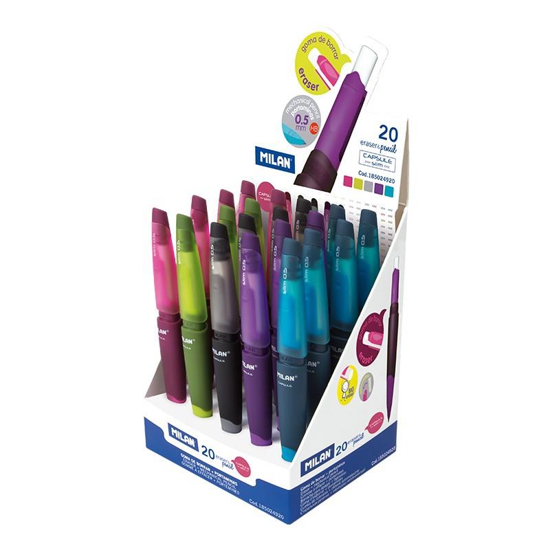 MILAN - PORTAMINAS CAPSULE SLIM 0,5 mm EXPOSITOR de 20 (Ref.185024920)
