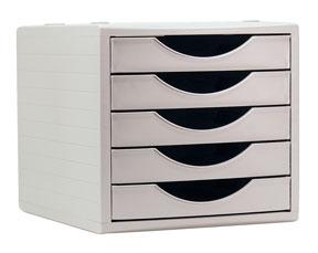 ARCHIVO 2000 - MODULO 5 CAJONES ARCHIVOTEC GRIS/GRIS (Ref.4005 GS)