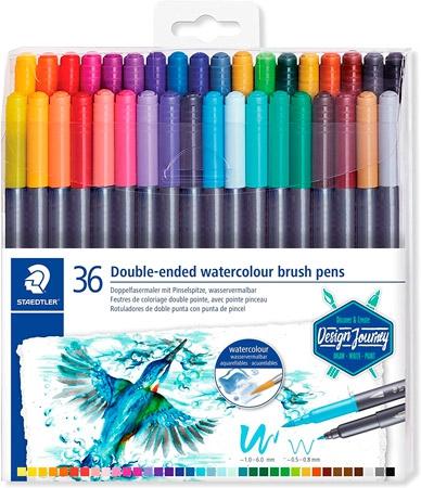 STAEDTLER - ROTULADOR FIBRA 3001 DESIGN JOURNEY DOBLE PUNTA ESTUCHE de 36 (Ref.3001 TB36)