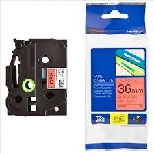 BROTHER - CINTA ROTULADORA LAMINADA ROJO SOBRE NEGRO DE 36MM (Ref.TZE-461)