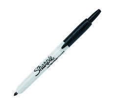 SHARPIE - MARCADOR RETRACTIL PERMANENTE FINE 0,9MM NEGRO PUNTA REDONDA -12U- (Ref.S0810840)