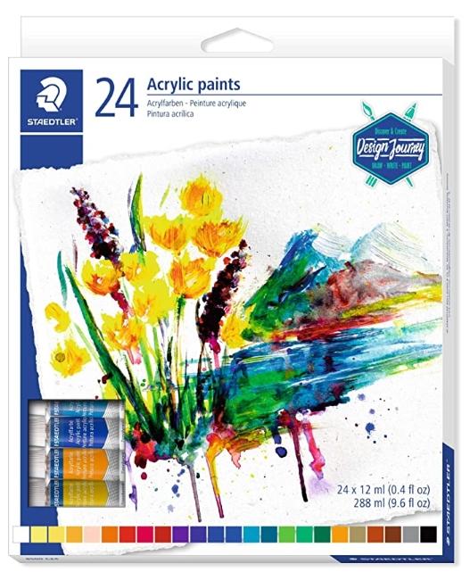 STAEDTLER - PINTURA ACRILICA 8500 12 ml (tubo) ESTUCHE de 24 (Ref.8500 C24)