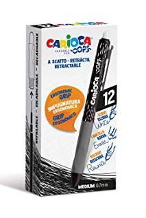 CARIOCA - BOLIGRAFO OOPS RETRACTIL BORRABLE NEGRO (Ref.4304301)