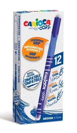 CARIOCA - BOLÍGRAFO OOPS MONOCOLOR AZUL - CAJA DE 12 (Ref.4303902)