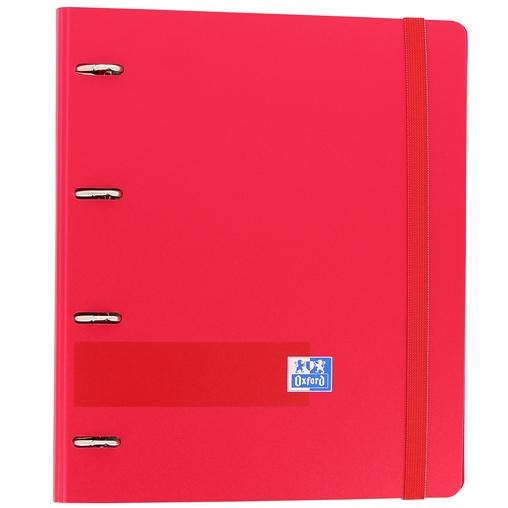 OXFORD - CARPEBLOC SCHOOL EUROPEANBINDER POLYFOAM A4+ 4 an.MIXTAS 35mm con RECAMBIO 100 hj. CUADRIC.5x5 ROJO (Ref.400131304)