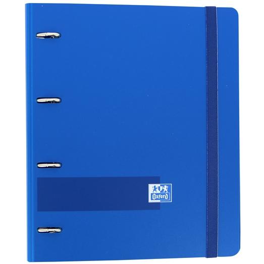 OXFORD - CARPEBLOC SCHOOL EUROPEANBINDER POLYFOAM A4+ 4 an.MIXTAS 35mm con RECAMBIO 100 hj. CUADRIC.5x5 AZUL MARINO (Ref.400131298)
