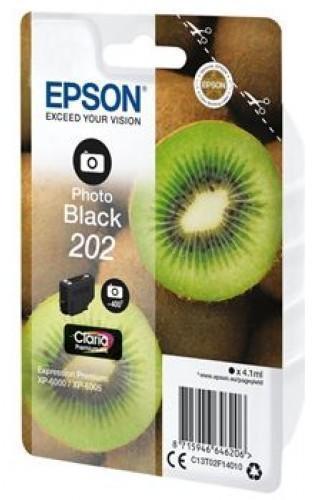 EPSON - SINGLEPACK PHOTO BLACK 202 CLARIA PREMIUM INK CON RF (Ref.C13T02F14020)