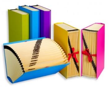 CARCHIVO - CLASIFICADOR ACORDEON CARTON FORR.FASHION Fº 20 DPTOS.(A-Z) AZUL (Ref.19330009)