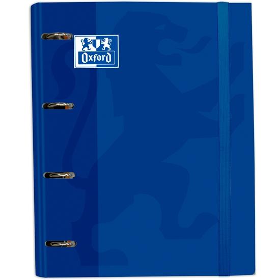 OXFORD - CARPEBLOC SCHOOL EUROPEANBINDER CLASSIC A4+ 4 an.MIXTAS 35mm con RECAMBIO 100 hj. CUADRIC.5x5 AZUL (Ref.400109181)