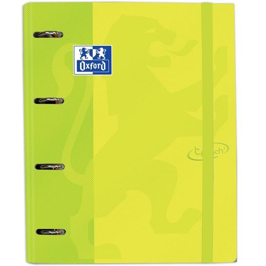 OXFORD - CARPEBLOC SCHOOL EUROPEANBINDER TOUCH A4+ 4 an.MIXTAS 35mm con RECAMBIO 100 hj. CUADRIC.5x5 LIMA (Ref.400136662)