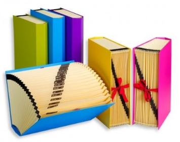 CARCHIVO - CLASIFICADOR ACORDEON CARTON FORR.FASHION Fº 20 DPTOS.(A-Z) VERDE (Ref.19330021)