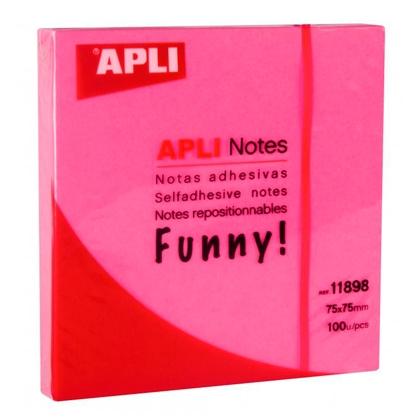 APLI - TACO NOTAS 76X76 ROSA NEON (Ref.11898)