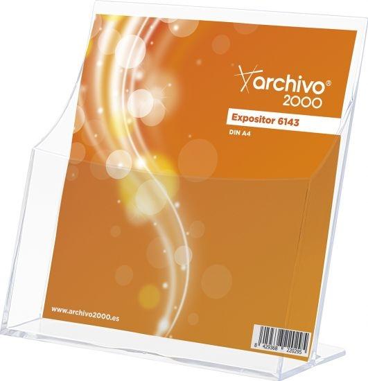 ARCHIVO 2000 - PORTAFOLLETOS A.2000 A4 VERTICAL 1 COMPARTIMENTO PREMIUM CRISTAL (Ref.6143 CS TP)