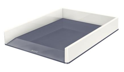 LEITZ - BANDEJA SOBREMESA WOW DUAL BLANCO PERLA/GRIS (Ref.53611001)