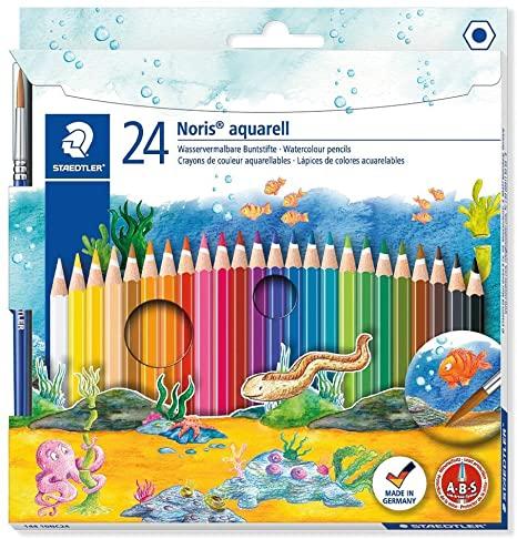STAEDTLER - LAPICES ACUARELABLES 144 10 NORIS CLUB AQUARELL estuche de 24 (Ref.144 10NC24)