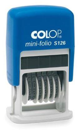 COLOP - SELLO PRINTER S126 4MM NUMERADOR ESPAÑOL AZUL/NEGRO (Ref.104941)