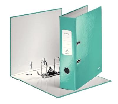 LEITZ - ARCHIVADOR palanca WOW A4 180º 80mm TURQUESA METALIZADO (Ref.10050151)
