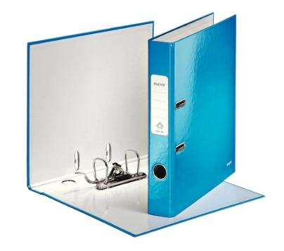 LEITZ - ARCHIVADOR palanca WOW A4 180º 50mm AZUL METALIZADO (Ref.10060136)