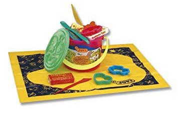 JOVI - PLASTILINA JUEGO CUBO SURTIDO (6 PASTILLAS + 3 MODELADORES + 3 MOLDES + MANTEL) (Ref.14)