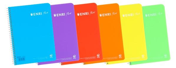 ENRI - BLOCK PLUS tapa PP 4º 80h HORIZONTAL 90g SURTIDO (6 col.) (Ref.400133614)