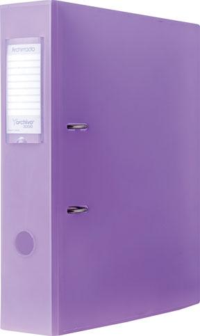 ARCHIVO 2000 - ARCHIVADOR PLÁSTICO ARCHIRRADO FORMATO DIN A4 MECANISMO DE PALANCA PASO 80 MM MALVA TRASLÚCIDO (Ref.210 ML TL)