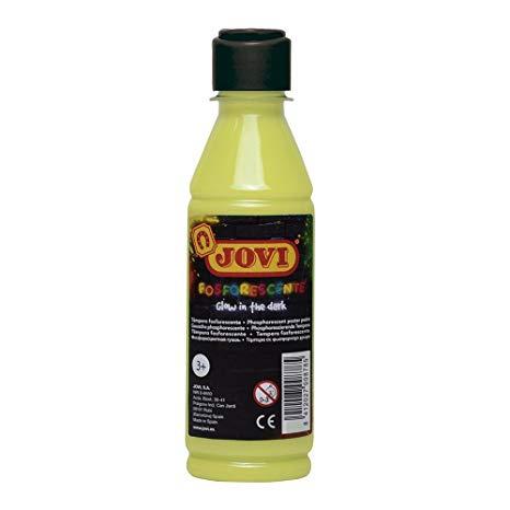JOVI - TEMPERA LIQUIDA FOSFORESCENTE 250 ml (botella) AMARILLO (Ref.51902)