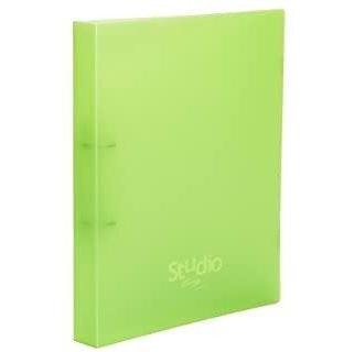 PARDO - CARPETA de ANILLAS STUDIO STYLE PP Fº 4 an.MIXTAS 25mm VERDE (Ref.852504)