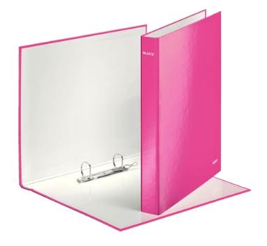 LEITZ - CARPETA de ANILLAS WOW A4 180º 2 an.MIXTAS 25mm FUCSIA (Ref.42410123)