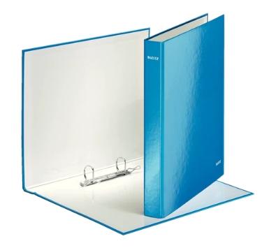 LEITZ - CARPETA de ANILLAS WOW A4 180º 2 an.MIXTAS 25mm AZUL (Ref.42410136)