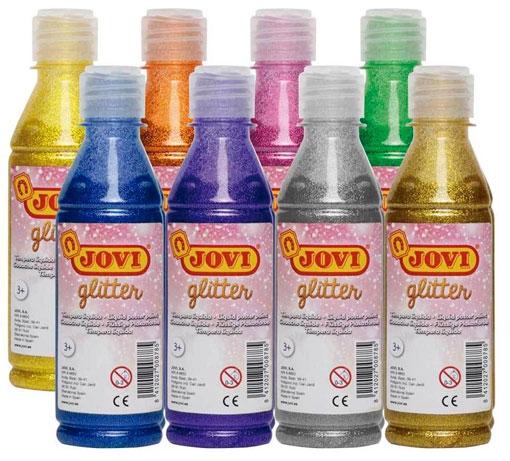 JOVI - TEMPERA LIQUIDA GLITTER 250 ml (botella) ORO (Ref.51738)