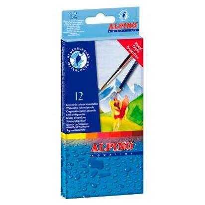 ALPINO - LAPICES ACUARELABLES AQUALINE estuche de 12 (Ref.AL000130)