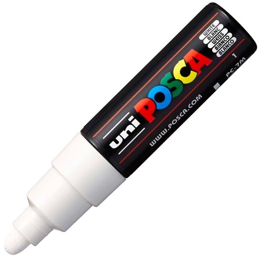 UNI-BALL - MARCADOR T.OPACA NO PERM. UNI POSCA 7,0 (PC-7M) BLANCO (Ref.228254000)