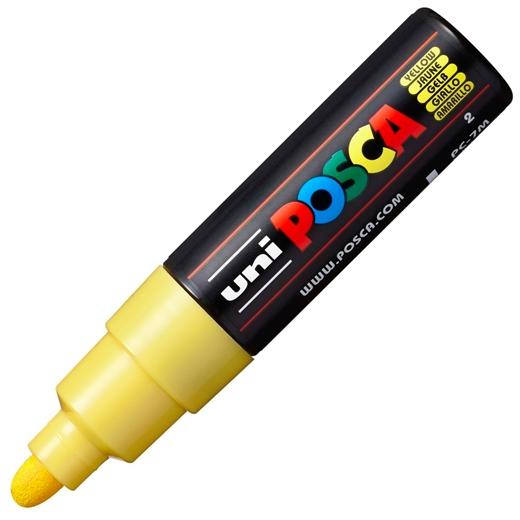 UNI-BALL - MARCADOR T.OPACA NO PERM. UNI POSCA 7,0 (PC-7M) AMARILLO (Ref.228262000)