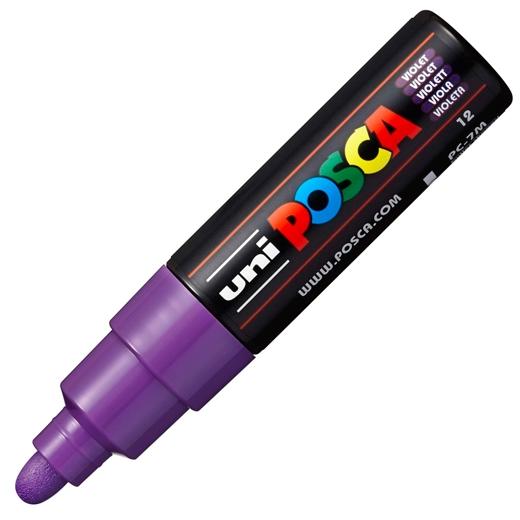 UNI-BALL - MARCADOR T.OPACA NO PERM. UNI POSCA 7,0 (PC-7M) VIOLETA (Ref.228338000)