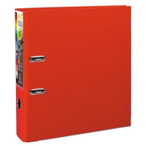 EXACOMPTA - ARCHIVADOR palanca PREM TOUCH FORRADO PP RADO A4+ 80mm ROJO (Ref.53345E)