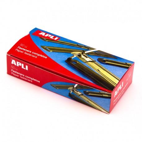 APLI - FASTENER METAL DORADO (Caja de 50) (Ref.11831)
