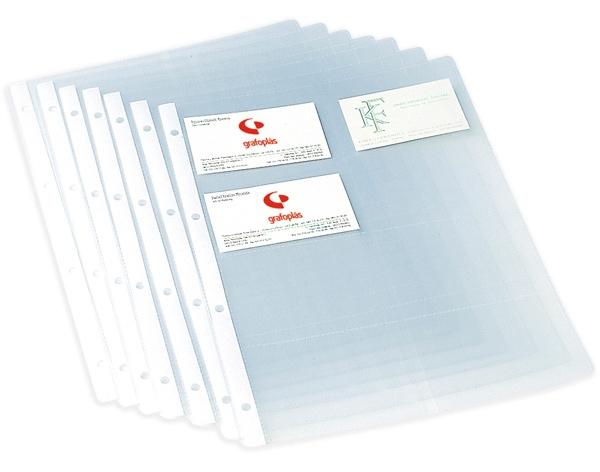 GRAFOPLÁS - FUNDA para TARJETAS GRAFOPLAS PP 110µ A4 8 DPTOS. 4 TAL.RFZO. BOLSA de 10 (Ref.3721000)