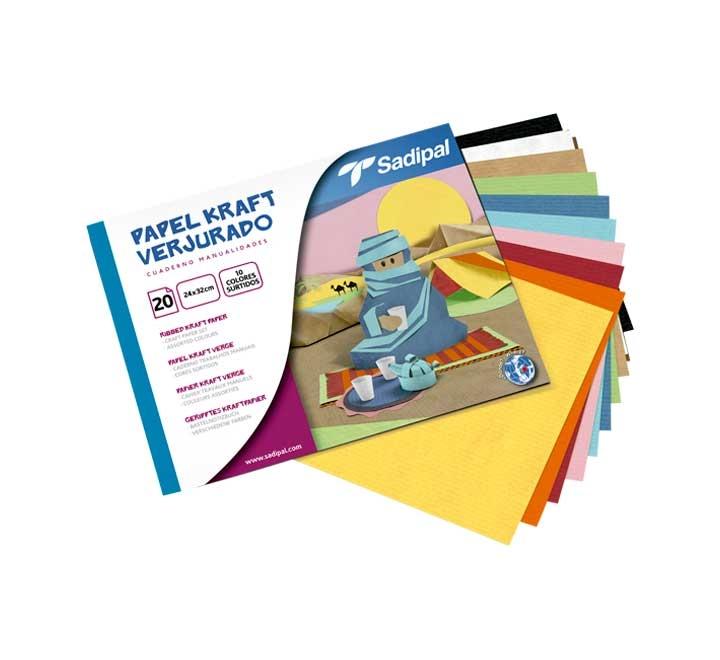 SADIPAL - BLOCK MANUALIDADES 20 hojas PAPEL KRAFT (Ref.6208)