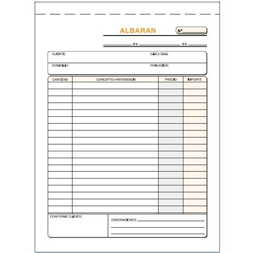 LOAN - TALONARIO ALBARANES 4º NATU TRIPLI (64NT) (Ref.T-122)