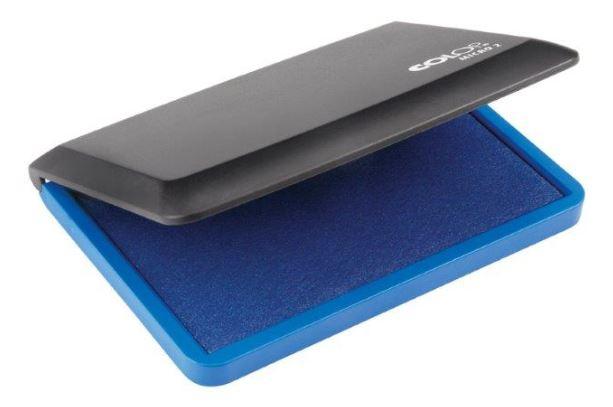 COLOP - TAMPÓN MICRO 2 ESTUCHE DE PLÁSTICO AZUL (Ref.109670)