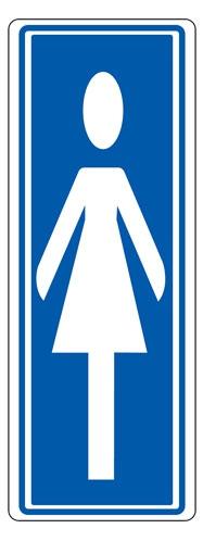 ARCHIVO 2000 - SEÑAL "DAMAS" 175X65 PVC GRIS (Ref.6177-02 GS)