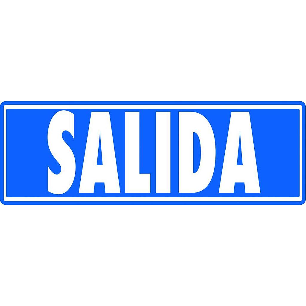 ARCHIVO 2000 - SEÑAL "SALIDA (SIN INDICADOR)" 175X65 PVC GRIS (Ref.6177-07 GS)