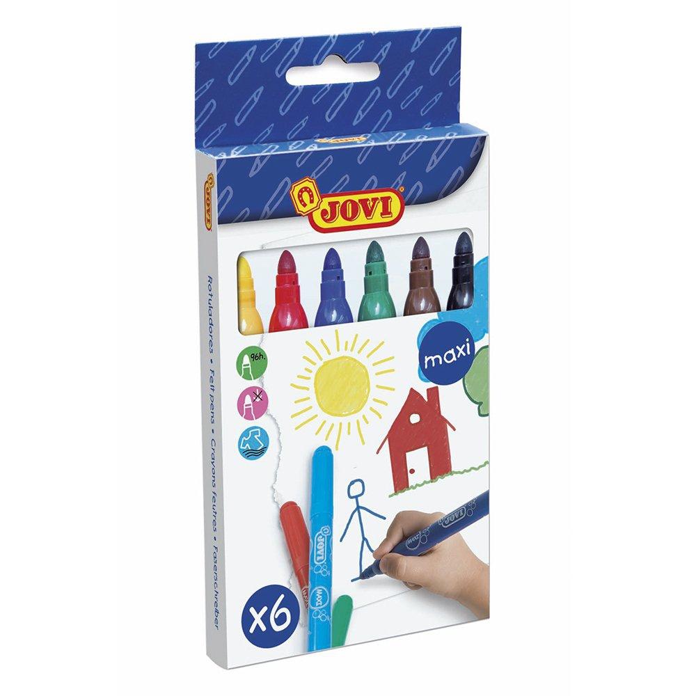 JOVI - ROTULADOR FIBRA MAXI ESTUCHE de 6 (Ref.1706)