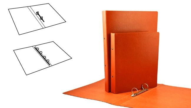 MARIOLA - CARPETA de ANILLAS CARTON Fº 4 an. 25mm REDONDAS CUERO (Ref.5184N)