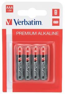 VERBATIM - PILAS ALCALINAS AAA - LR03- PACK 4 UDS (Ref.49920)