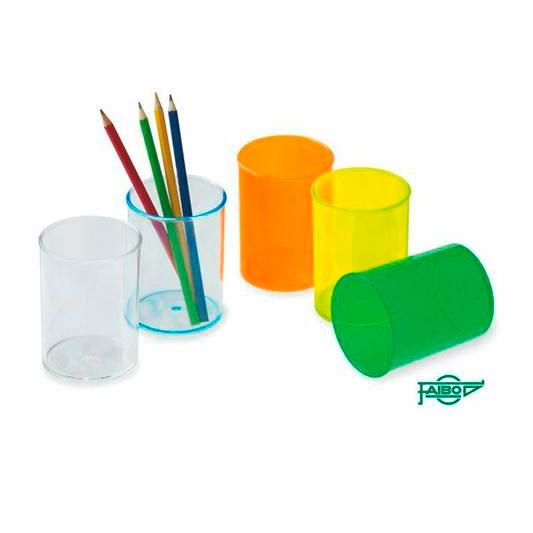 FAIBO - CUBILETE PORTALÁPICES PLÁSTICO FLUORESCENTE VIOLETA (Ref.205-58)