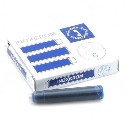 INOXCROM - TINTA ESTILOGRAFICA CAJA 6 CARTUCHOS AZUL (Ref.41505001)