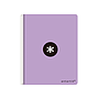 ANTARTIK - Cuaderno espiral liderpapel A4 micro tapa dura 80h 100 gr cuadro 5 mm sin bandas 4 taladros color lavanda (Ref. KB03)